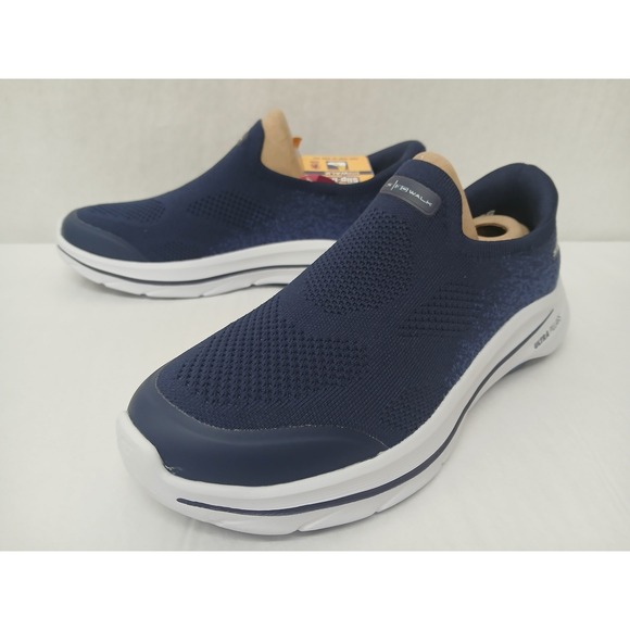 Skechers Hands Free Slip-ins GO WALK Arch Fit‎ Nova Navy Blue Shoes 8.5 Women